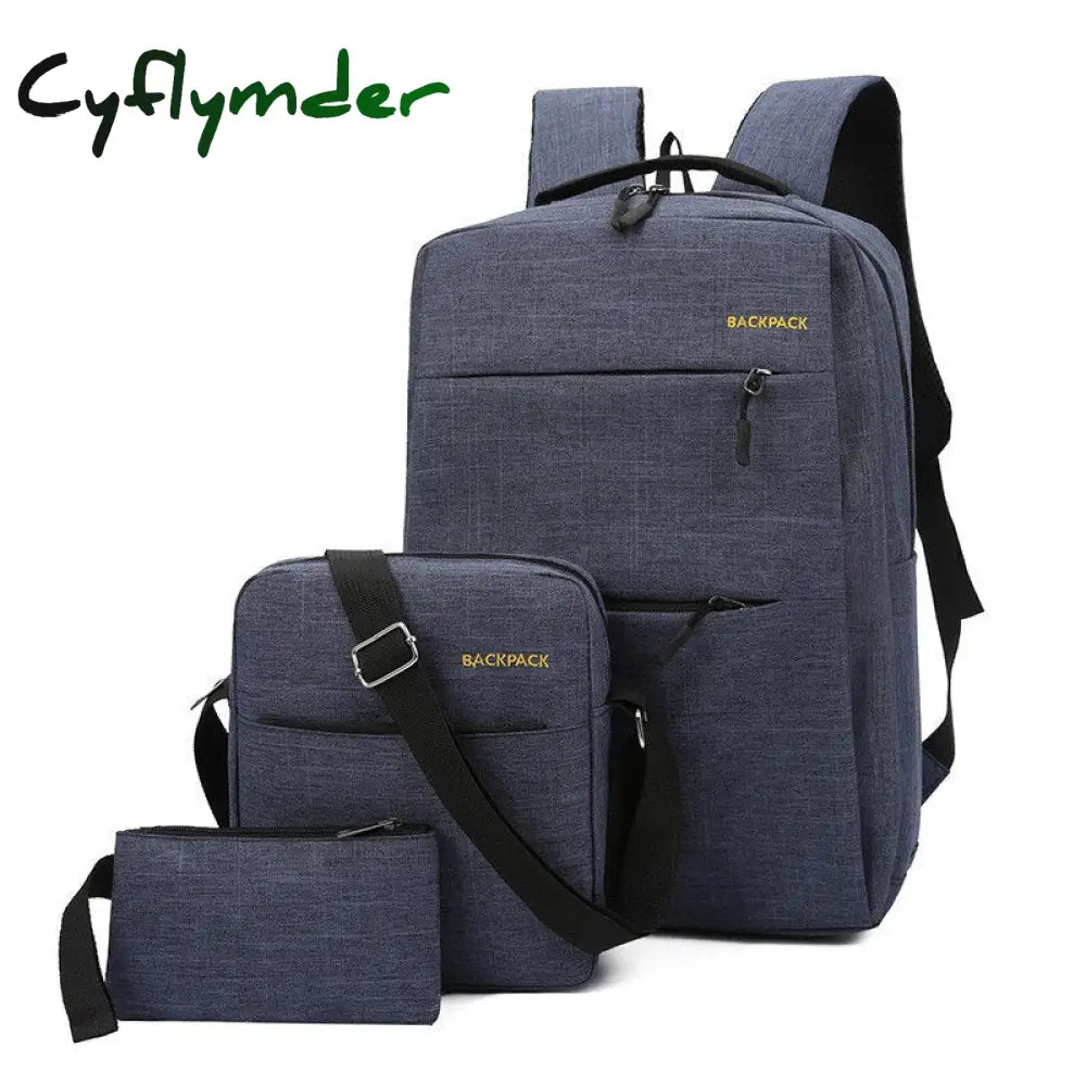 Cyflymder Men’s Backpack Multifunctional Waterproof Bags For Male Business Laptop Usb Charging