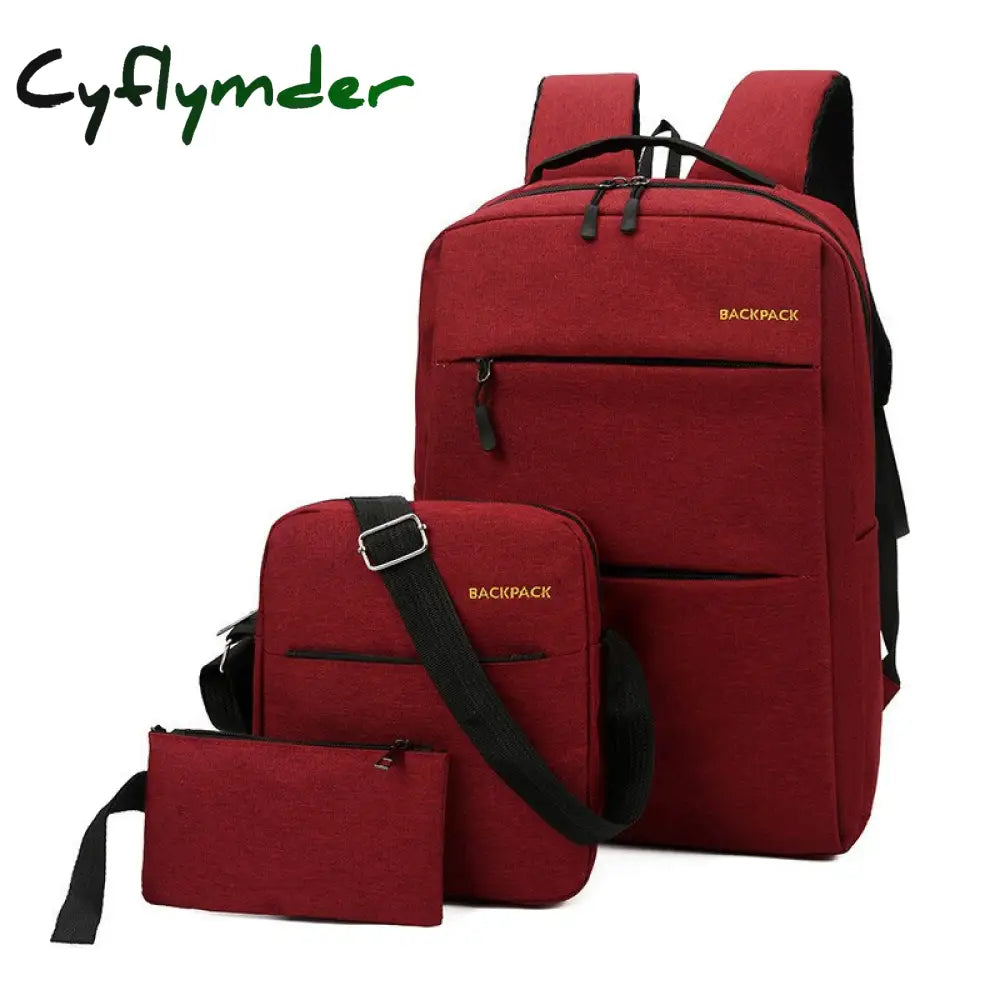 Cyflymder Men’s Backpack Multifunctional Waterproof Bags For Male Business Laptop Usb Charging