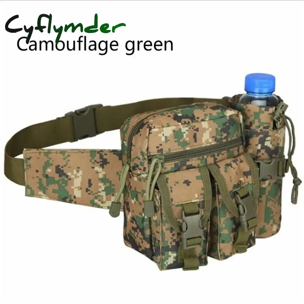 Cyflymder Men’s Tactical Casual Fanny Waterproof Pouch Waist Bag Packs Outdoor Military Hunting