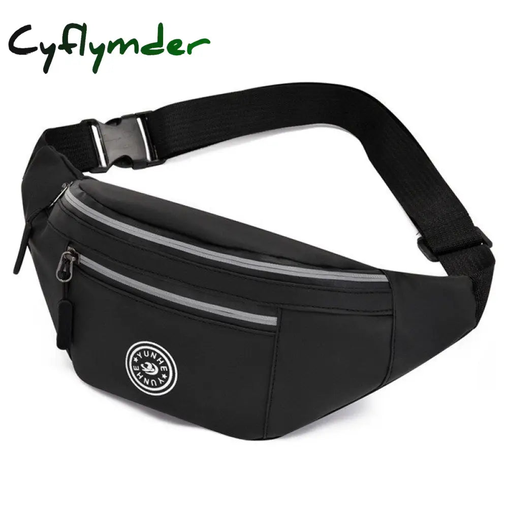 Cyflymder Men’s Chest Package Pack Waterproof Outdoor Sports Bag Canvas Pouch Korean-Style Waist