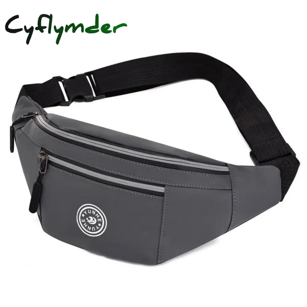 Cyflymder Men’s Chest Package Pack Waterproof Outdoor Sports Bag Canvas Pouch Korean-Style Waist