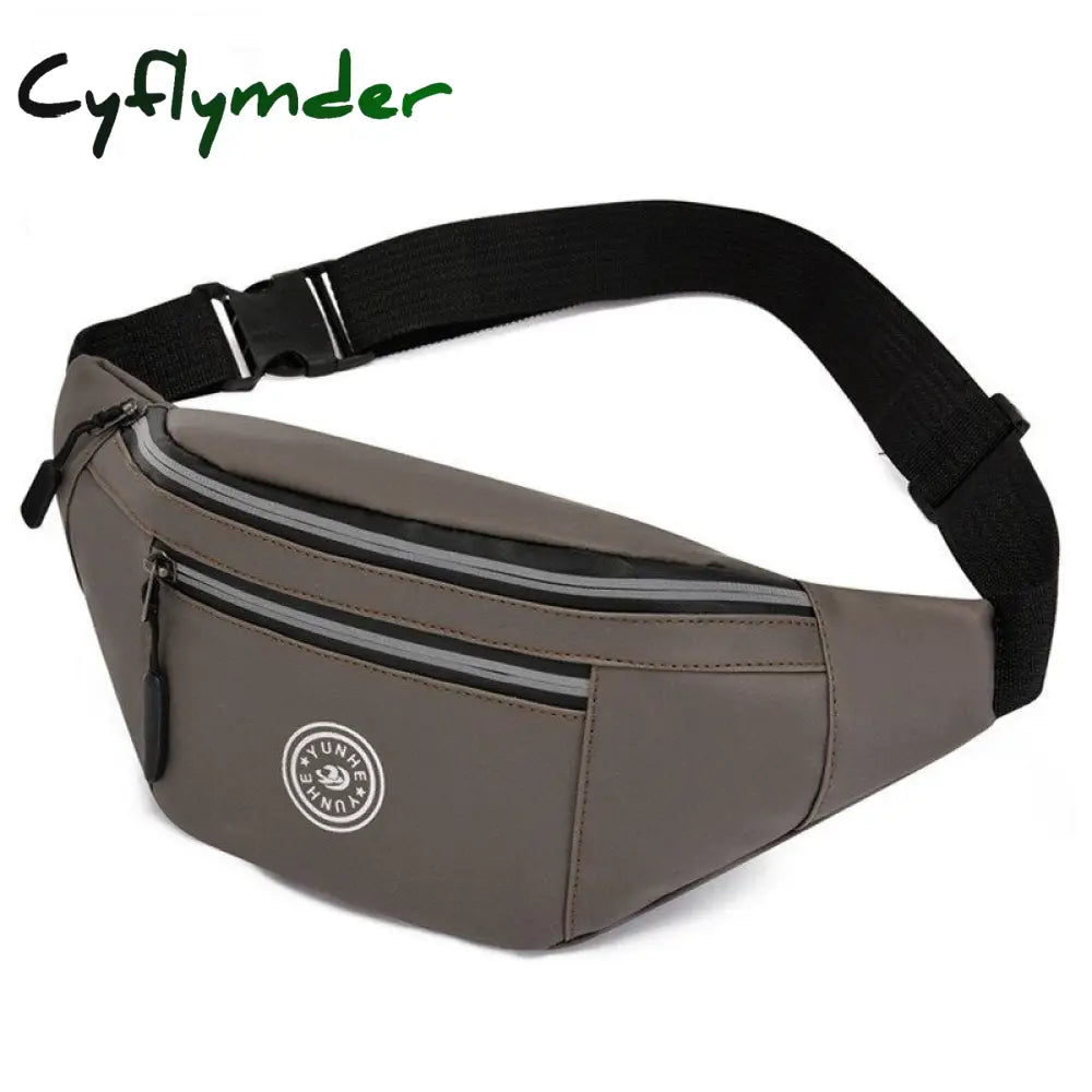 Cyflymder Men’s Chest Package Pack Waterproof Outdoor Sports Bag Canvas Pouch Korean-Style Waist