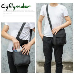 Cyflymder Men’s Designer Bag Satchel Shoulder Bags Luxury Man Men Handbag Leather Messenger