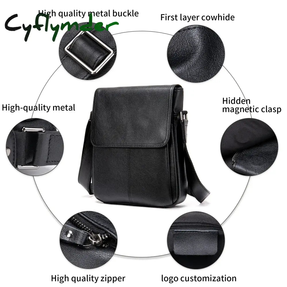 Cyflymder Men’s Designer Bag Satchel Shoulder Bags Luxury Man Men Handbag Leather Messenger