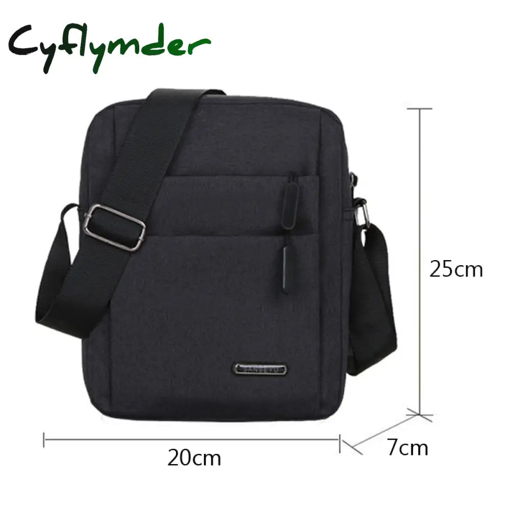 Cyflymder Men’s Messenger Bag Crossbody Shoulder Bags Men Small Sling Pack For Work Business