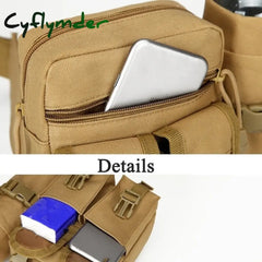 Cyflymder Men’s Tactical Casual Fanny Waterproof Pouch Waist Bag Packs Outdoor Military Hunting