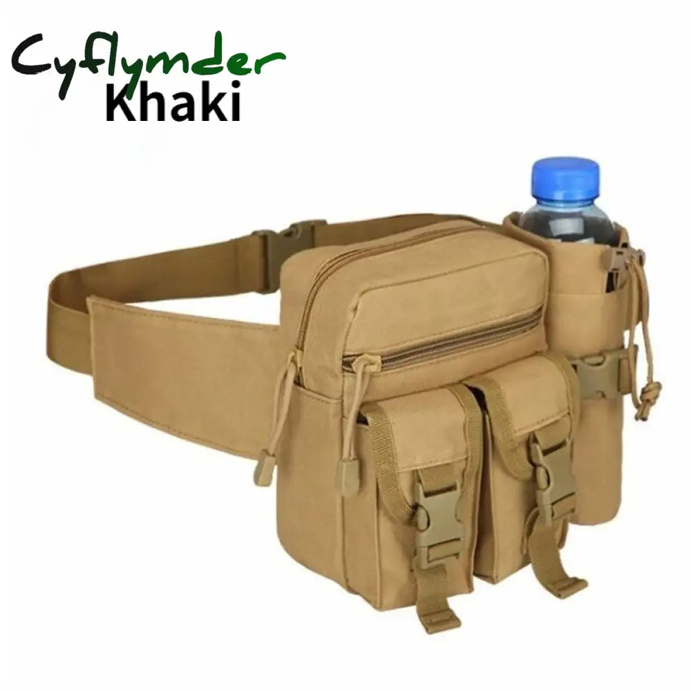 Cyflymder Men’s Tactical Casual Fanny Waterproof Pouch Waist Bag Packs Outdoor Military Hunting