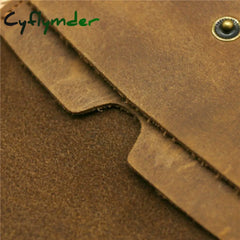 Cyflymder Mens Wallet Genuine Leather Coin Purse Ladies Card Mini Bag Clutch Feminine Men’s Slim