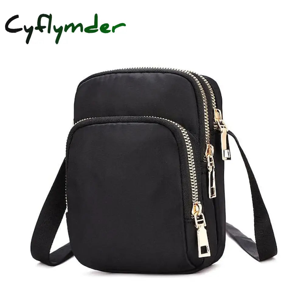 Cyflymder Men’s Women’s Crossbody Bag Shoulder Mobile Phone Nylon Outdoor Valentine’s Day