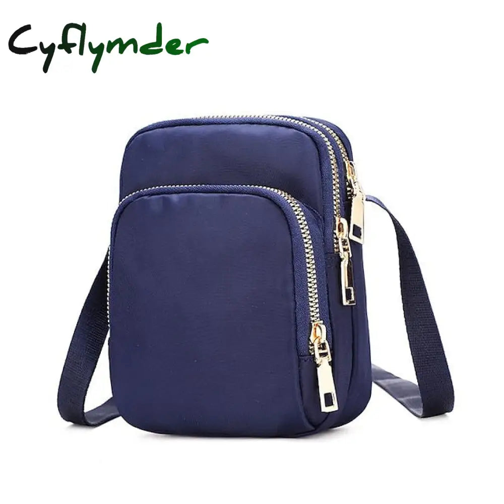 Cyflymder Men’s Women’s Crossbody Bag Shoulder Mobile Phone Nylon Outdoor Valentine’s Day
