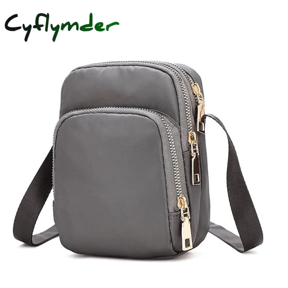 Cyflymder Men’s Women’s Crossbody Bag Shoulder Mobile Phone Nylon Outdoor Valentine’s Day