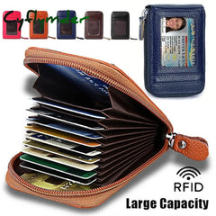 Men's Women's Wallet Credit Card Holder Wallet PU Leather Outdoor Shopping Daily Zipper Large Capacity Lightweight Durable