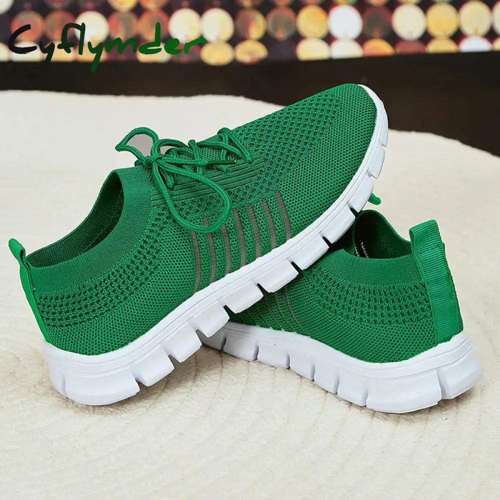 Cyflymder Mesh Breathable Soft Sole Sneakers Women Lightweight Non-Slip Running Walking Shoes Woman 2024 Spring Casual