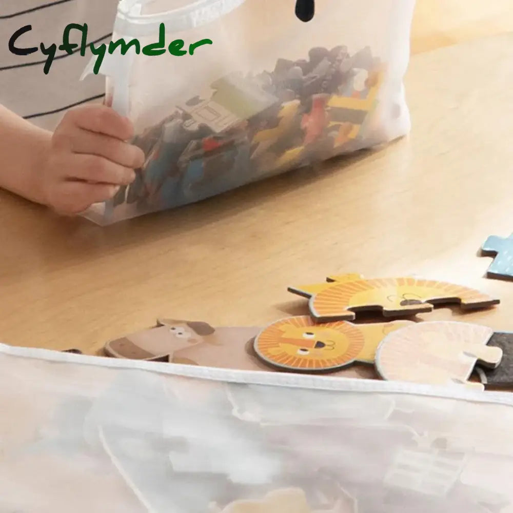 Cyflymder Mesh Zipper Pouch A4/A5/A6 Document Bag Waterproof Zip File Folders Toys Sundries Puzzle
