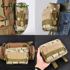 Cyflymder Military Molle Pouch Tactical Belt Waist Bag Outdoor Sport Waterproof Phone Men Casual