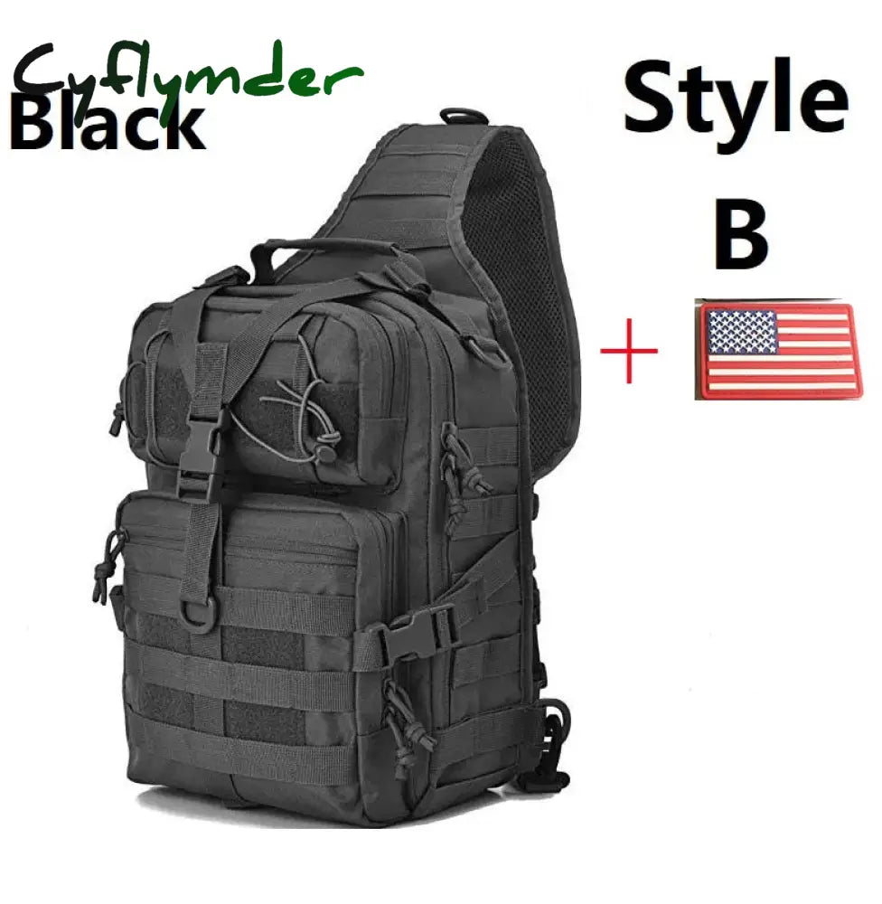 Cyflymder Military Tactical Assault Pack Sling Backpack Waterproof Edc Rucksack Bag For Outdoor