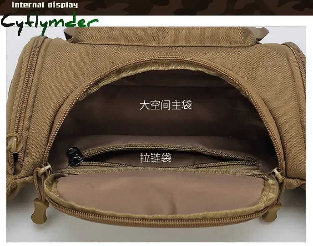 Cyflymder Military Waist Bag Tactical Fanny Pack Adjustable Strap Waterproof Sport Mobile Phone