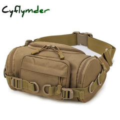 Cyflymder Military Waist Bag Tactical Fanny Pack Adjustable Strap Waterproof Sport Mobile Phone