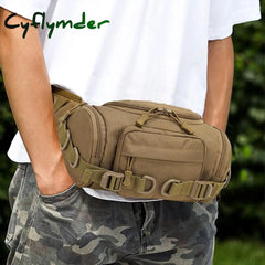 Cyflymder Military Waist Bag Tactical Fanny Pack Adjustable Strap Waterproof Sport Mobile Phone