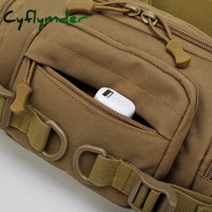 Cyflymder Military Waist Bag Tactical Fanny Pack Adjustable Strap Waterproof Sport Mobile Phone