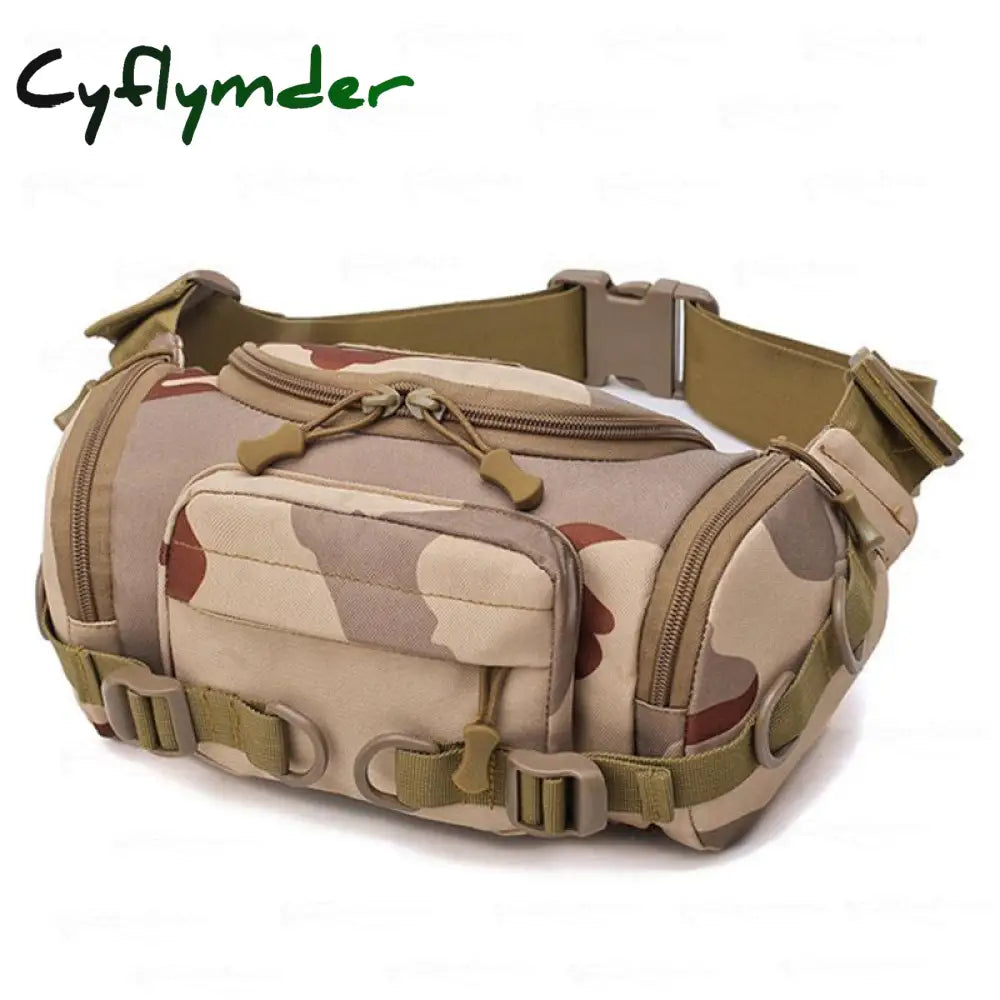 Cyflymder Military Waist Bag Tactical Fanny Pack Adjustable Strap Waterproof Sport Mobile Phone