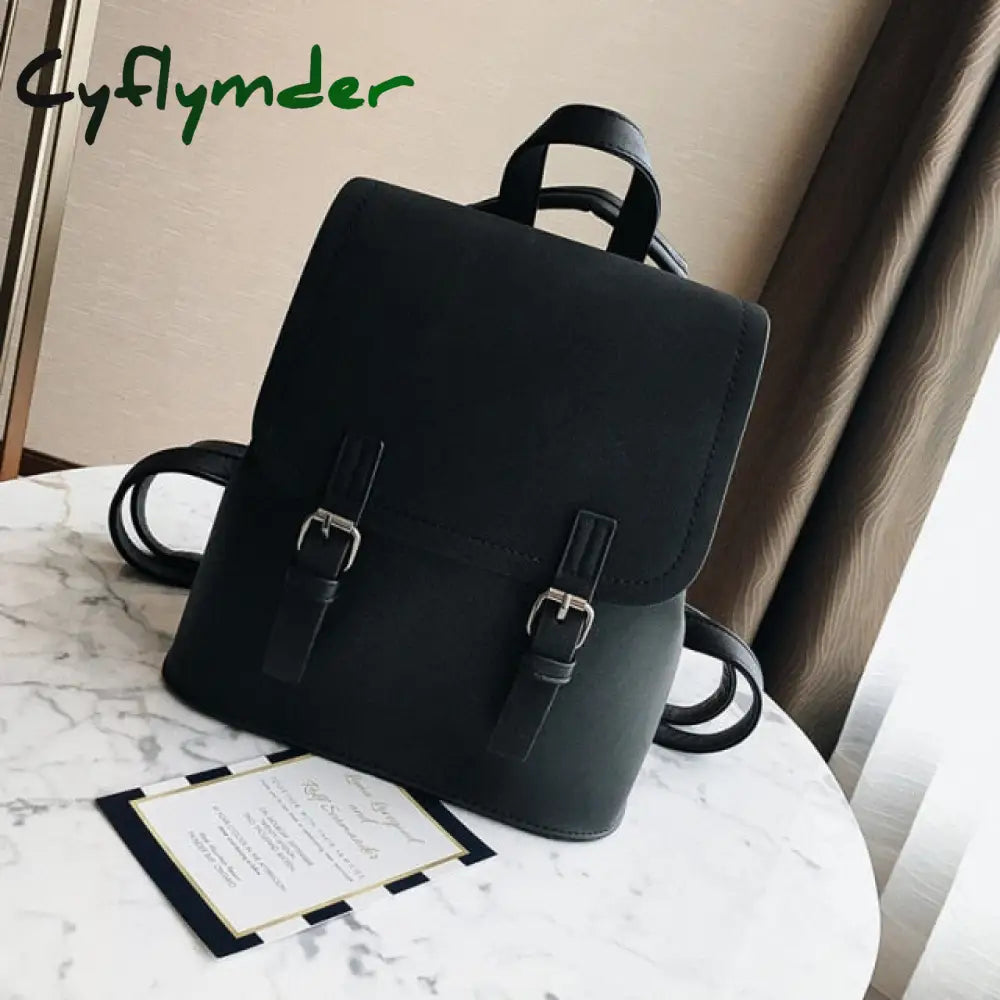 Cyflymder Mini Backpack Women Pu Leather Shoulder Bag For Teenage Girls New Fashion Small Bagpack