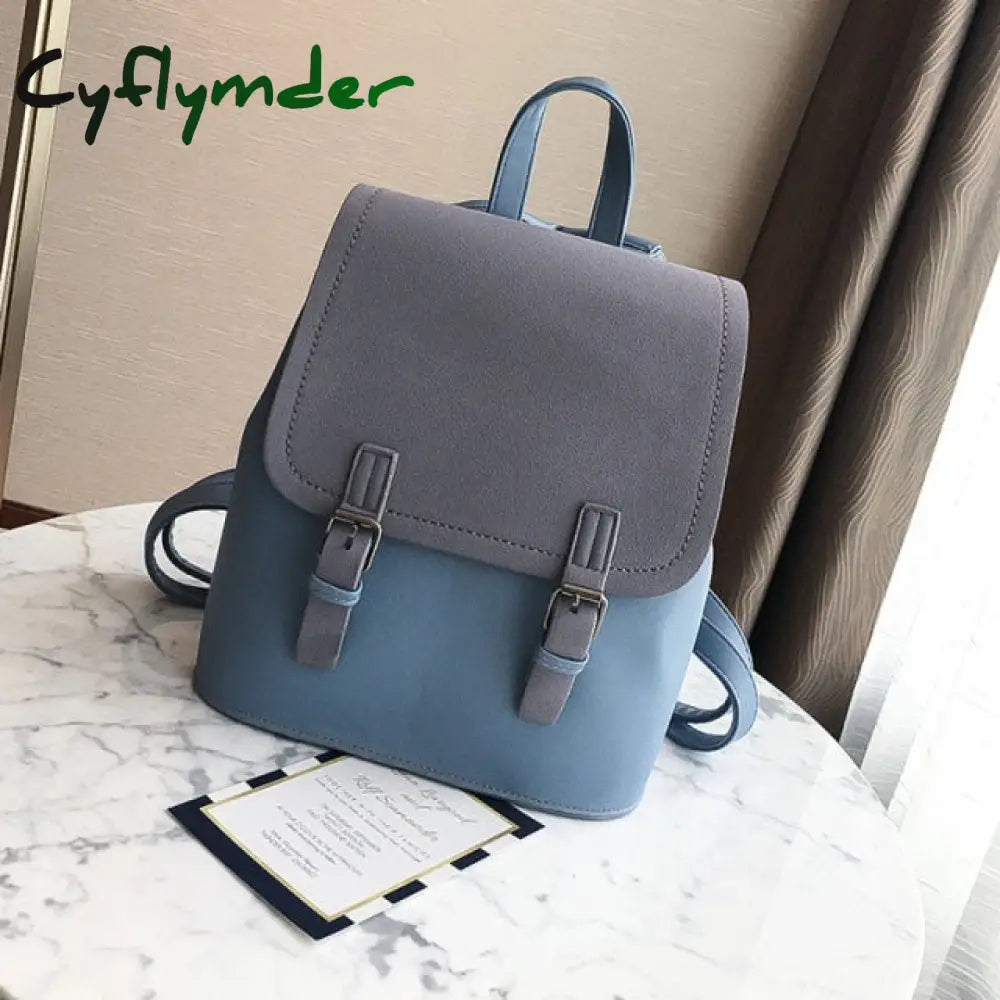 Cyflymder Mini Backpack Women Pu Leather Shoulder Bag For Teenage Girls New Fashion Small Bagpack