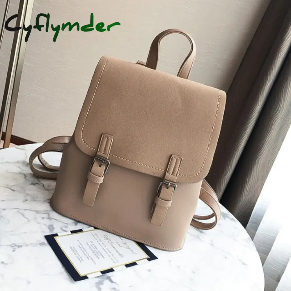 Cyflymder Mini Backpack Women Pu Leather Shoulder Bag For Teenage Girls New Fashion Small Bagpack