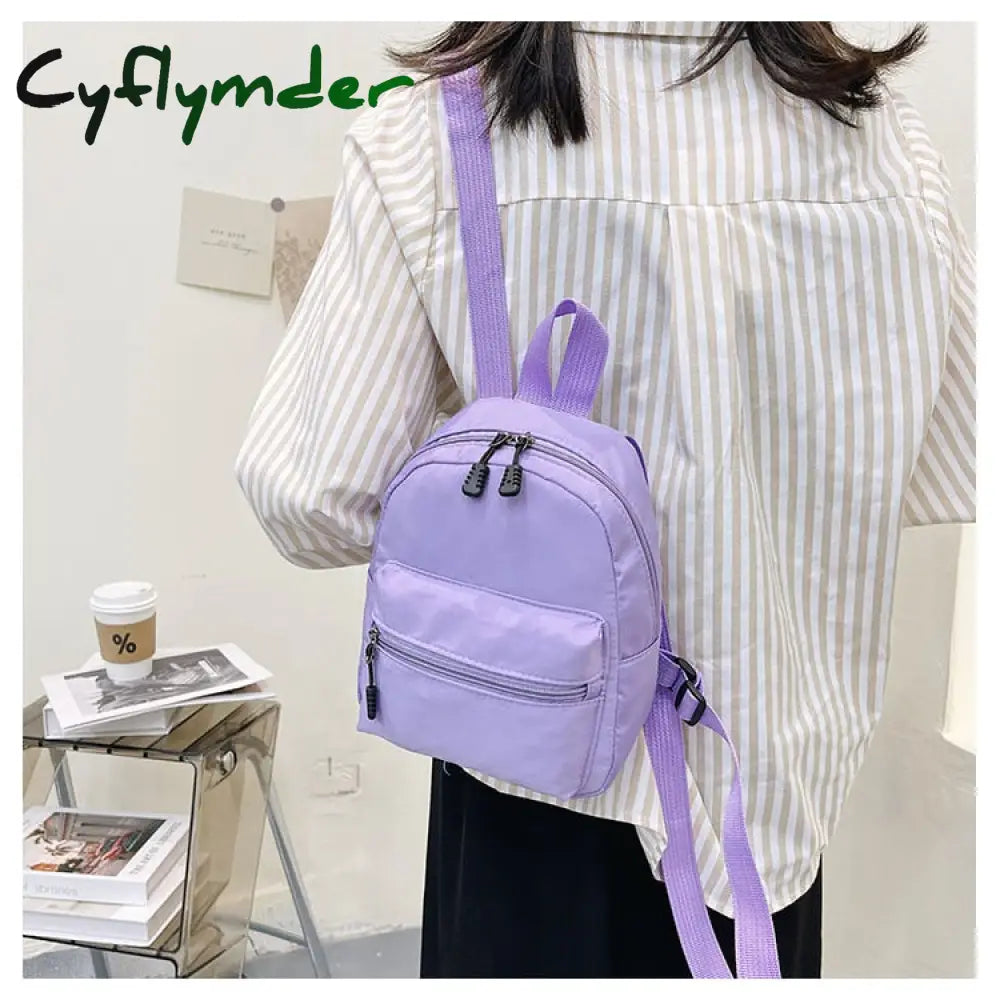 Cyflymder Mini Backpack Women Small Travel Bagpack Ladies Korea Style Female Student School Bag For