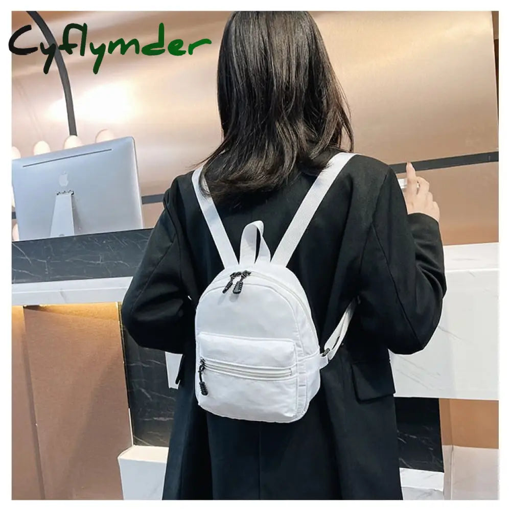 Cyflymder Mini Backpack Women Small Travel Bagpack Ladies Korea Style Female Student School Bag For