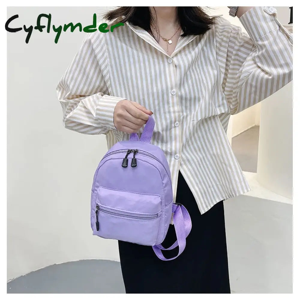 Cyflymder Mini Backpack Women Small Travel Bagpack Ladies Korea Style Female Student School Bag For