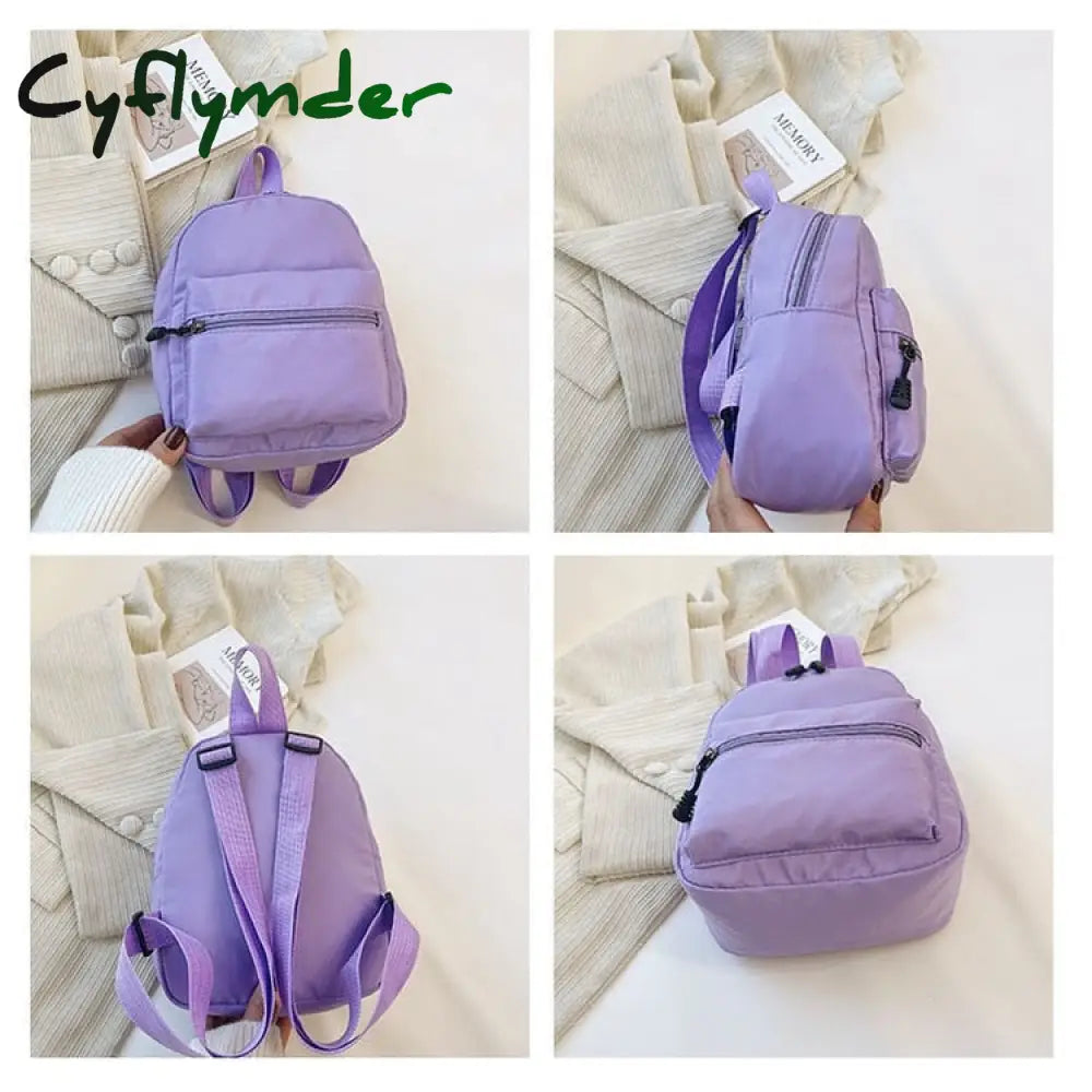 Cyflymder Mini Backpack Women Small Travel Bagpack Ladies Korea Style Female Student School Bag For