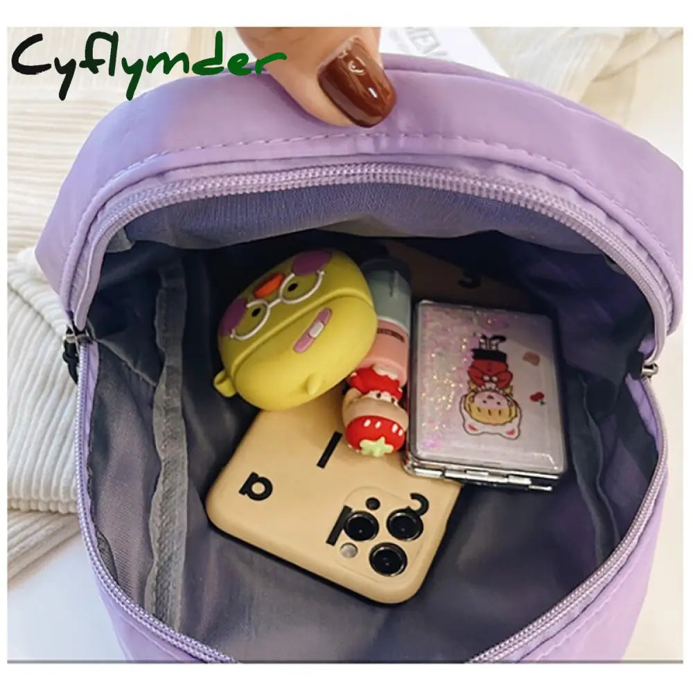 Cyflymder Mini Backpack Women Small Travel Bagpack Ladies Korea Style Female Student School Bag For