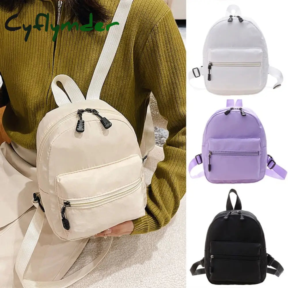 Cyflymder Mini Backpack Women Small Travel Bagpack Ladies Korea Style Female Student School Bag For