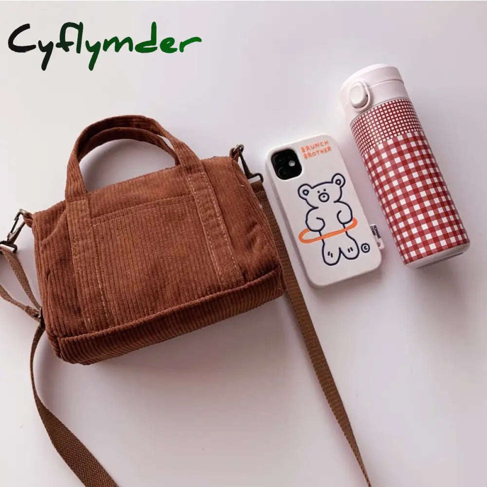 Cyflymder Mini Tote Bag Handbags For Women Girls Purses Casual Autumn And Winter Small Solid Color