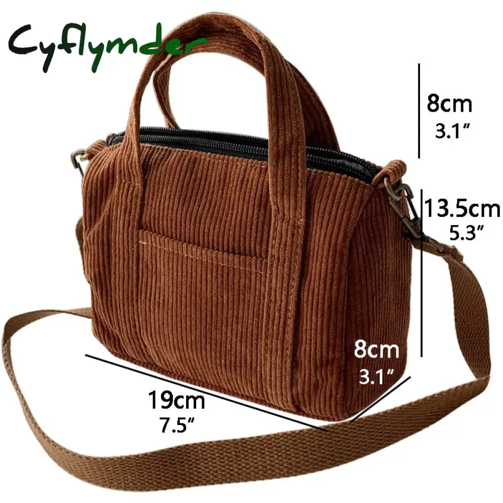 Cyflymder Mini Tote Bag Handbags For Women Girls Purses Casual Autumn And Winter Small Solid Color