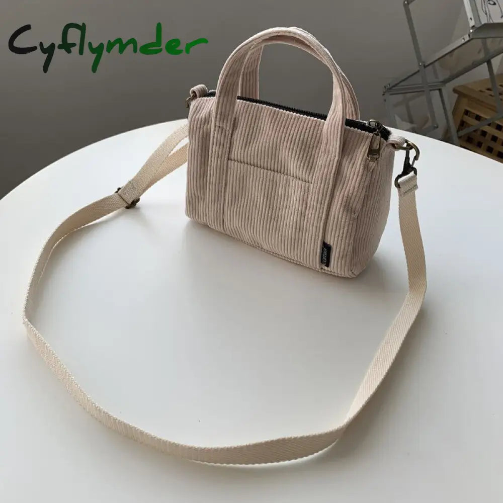 Cyflymder Mini Tote Bag Handbags For Women Girls Purses Casual Autumn And Winter Small Solid Color