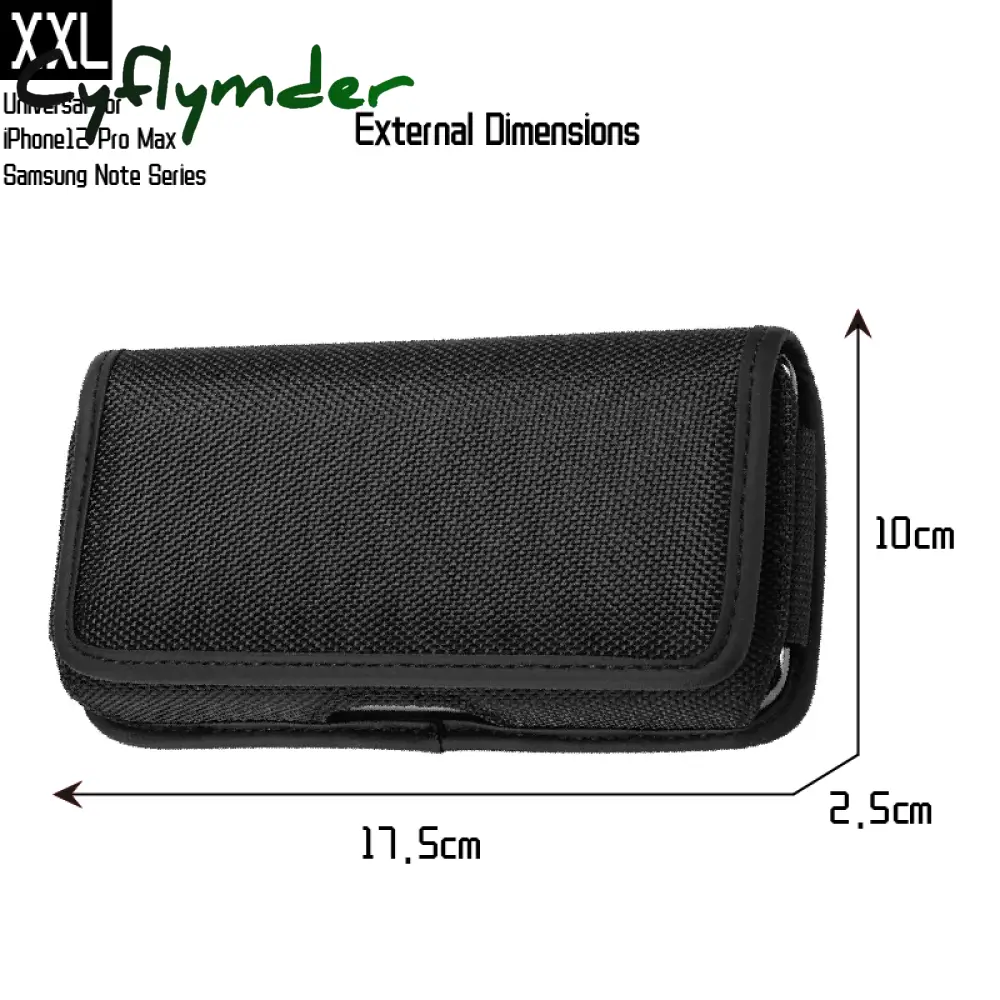 Cyflymder Mobile Phone Waist Bag Men Women Small Nylon Cell Holster Storage Fanny Pack Purse With