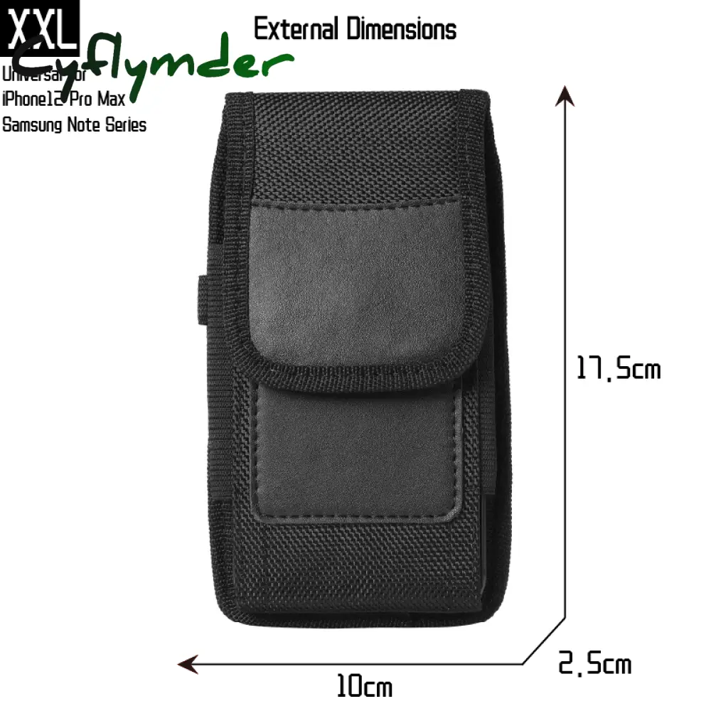 Cyflymder Mobile Phone Waist Bag Men Women Small Nylon Cell Holster Storage Fanny Pack Purse With