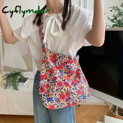 Cyflymder Modern Small Leopard Print Messenger Bag Single Shoulder Canvas For Female Student