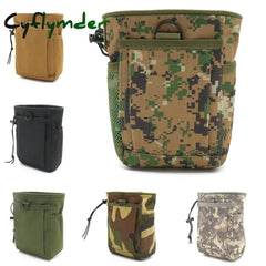 Cyflymder Molle System Hunting Tactical Magazine Dump Drop Pouch Recycle Waist Pack Ammo Bags