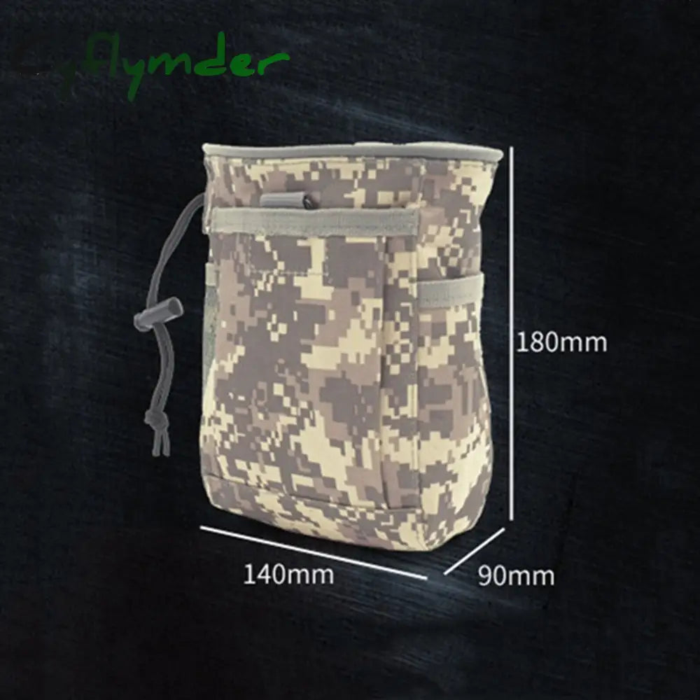 Cyflymder Molle System Hunting Tactical Magazine Dump Drop Pouch Recycle Waist Pack Ammo Bags