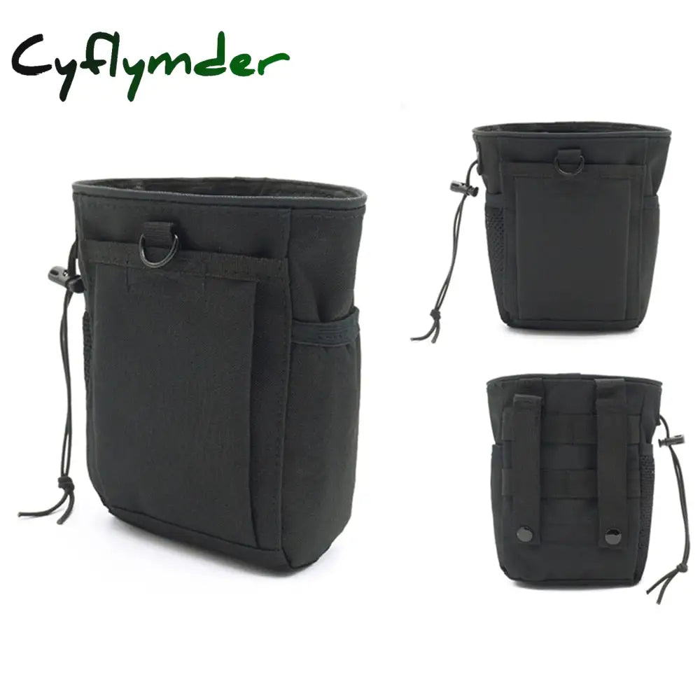 Cyflymder Molle System Hunting Tactical Magazine Dump Drop Pouch Recycle Waist Pack Ammo Bags