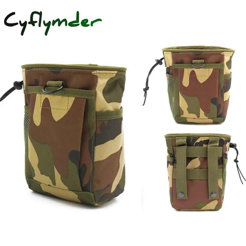 Cyflymder Molle System Hunting Tactical Magazine Dump Drop Pouch Recycle Waist Pack Ammo Bags