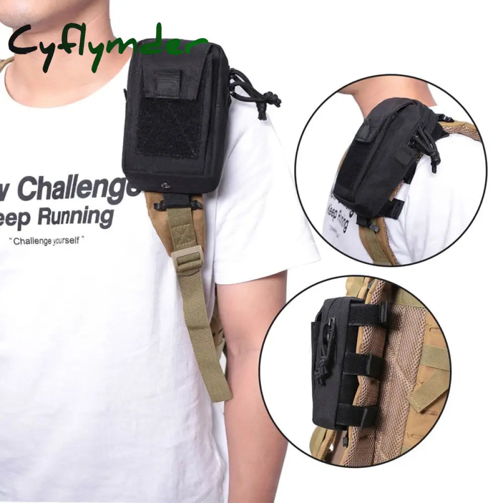 Cyflymder Molle Tactical Waist Bag Outdoor Emergency Edc Pouch Phone Pack Sports Climbing Running