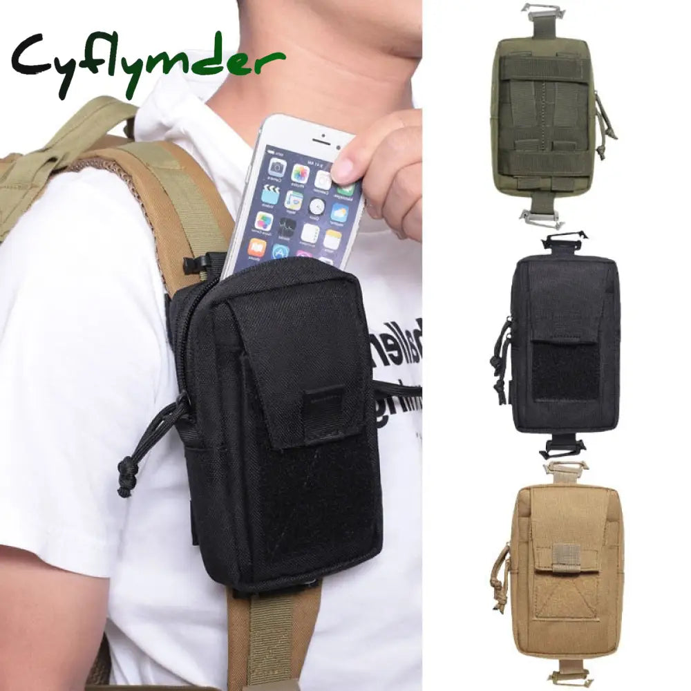 Cyflymder Molle Tactical Waist Bag Outdoor Emergency Edc Pouch Phone Pack Sports Climbing Running