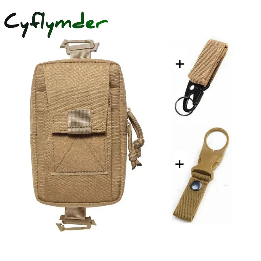 Cyflymder Molle Tactical Waist Bag Outdoor Emergency Edc Pouch Phone Pack Sports Climbing Running