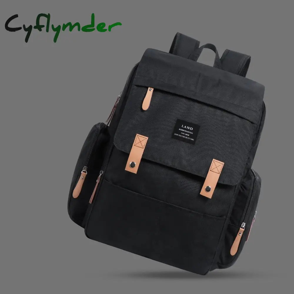 Cyflymder Mommy Diaper Bags Mother Large Capacity Travel Nappy Backpacks With Changing Mat