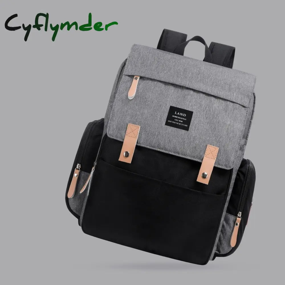 Cyflymder Mommy Diaper Bags Mother Large Capacity Travel Nappy Backpacks With Changing Mat