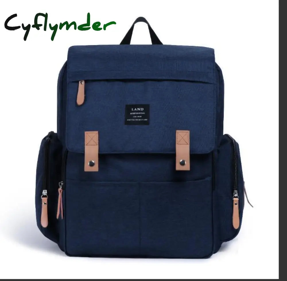 Cyflymder Mommy Diaper Bags Mother Large Capacity Travel Nappy Backpacks With Changing Mat